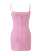 BANDAGE BABY PINK DRESS