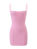 BANDAGE BABY PINK DRESS
