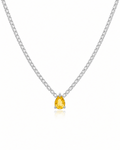 Citrine Drop Tennis Necklace - ÉCLAT MARBELLA