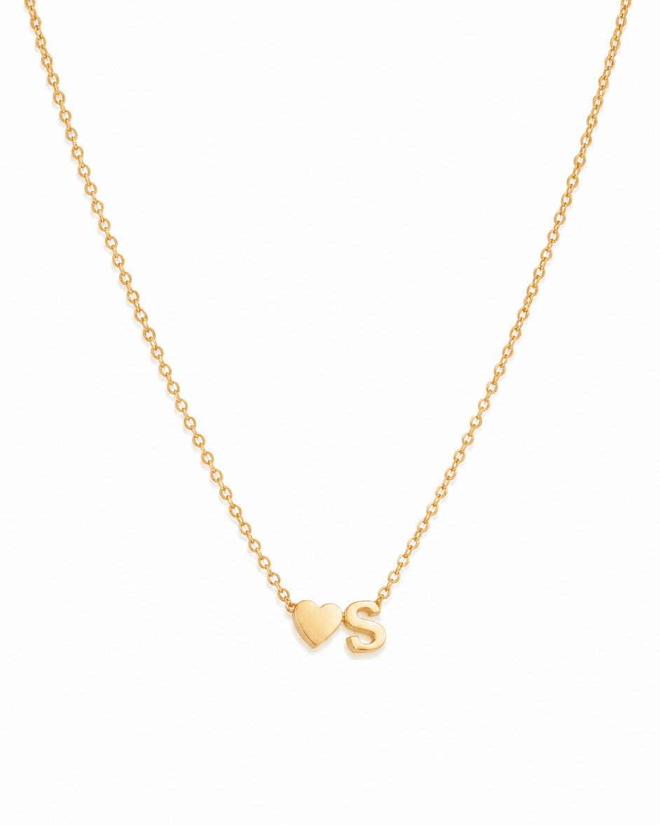 ÉCLAT INITIAL HEART NECKLACE - ÉCLAT MARBELLA