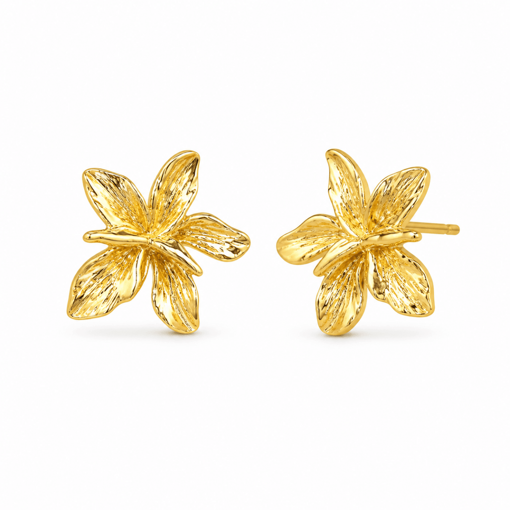 Jasmine Stud Earrings - ÉCLAT MARBELLA