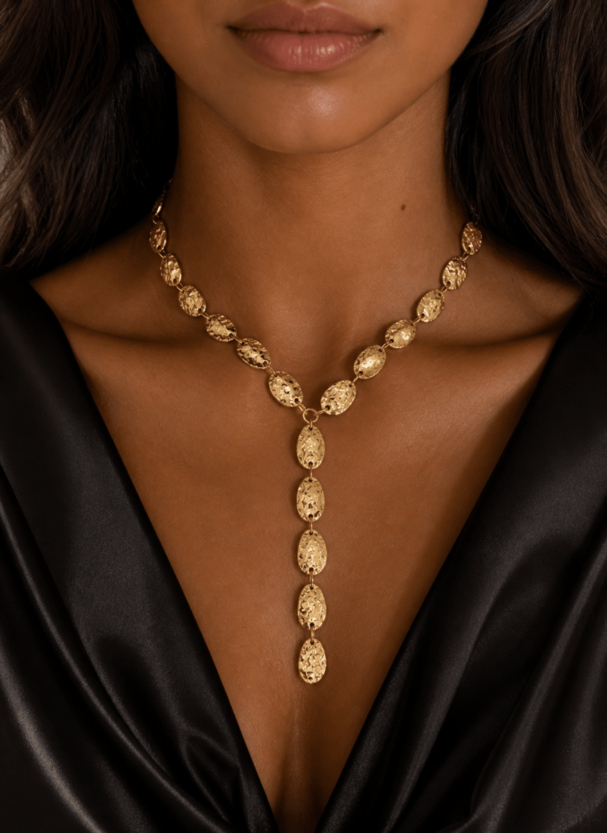 Oro Lariat Necklace - ÉCLAT MARBELLA