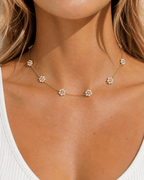 Pearl Daisy Chain Necklace - ÉCLAT MARBELLA