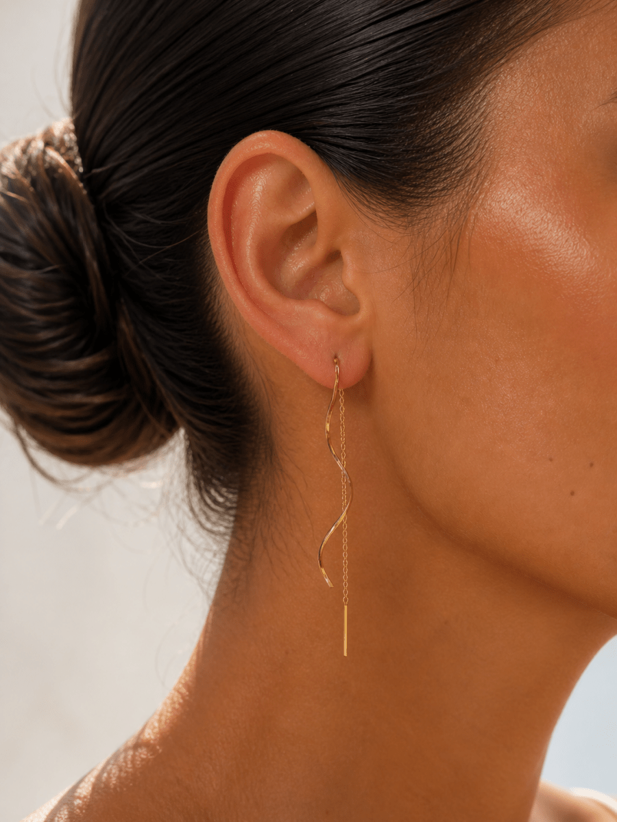 Silk Thread Earrings - ÉCLAT MARBELLA